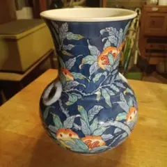 信楽焼⭐しがらき⭐花瓶⭐浮き彫り⭐新品未使用⭐台付き⭐百貨店購入
