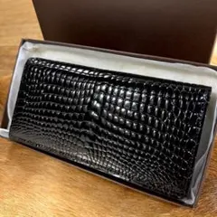 新品 定29万 最高峰 クロコダイル ニロティカス 極艶 無双 長財布 小銭入付のサムネイル