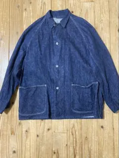 comoli デニムワークジャケット サイズ 3ネイビー