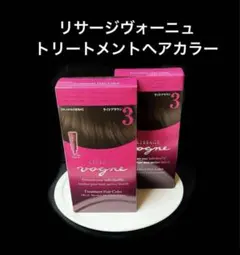 【新品２箱セット】ライトブラウン３　リサージヴォーニュトリートメントヘアカラーのサムネイル