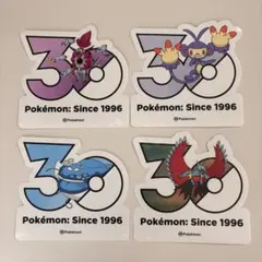 韓国限定】 ポケモン 30周年 ステッカー ザシアン ザマゼンタ セット