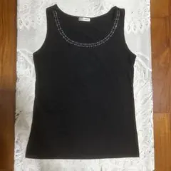 ビジュー付きブラックタンクトップのサムネイル