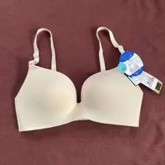 ブラジャー　L ベージュ　ノンワイヤー　シームレス