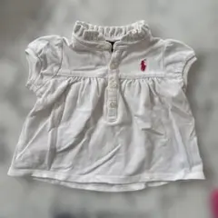 Ralph Lauren ホワイトポロシャツ 9M 70cm