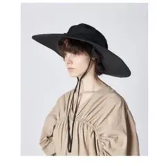 KIJIMA TAKAYUKI ナイロン サファリハット　ブラック