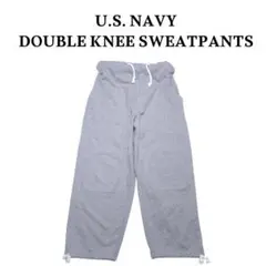 US NAVY ダブルニー スウェットパンツ ミリタリー USN ワイパー