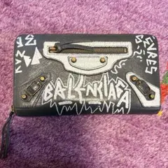 【美品✨】バレンシアガ BBモノグラムライン ラウンドジップウォレット 長財布 BALENCIAGA バレンシアガ BBロゴ ラウンドファスナー 長財布