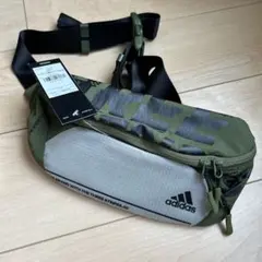 新品　アディダス　ウエストバッグ　定価3289円　モスグリーン