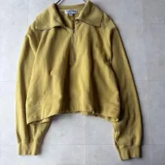 AMERICANA ✨アメリカーナ 日本製 ハーフジップ スウェット マスタード