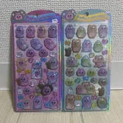 うるちゅるポップシール　おぱんちゅうさぎ　2種セット