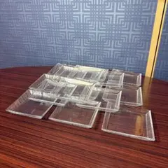 ガラススクエアプレート 15枚13.5cm 小皿 取り皿 前菜皿 デザート皿