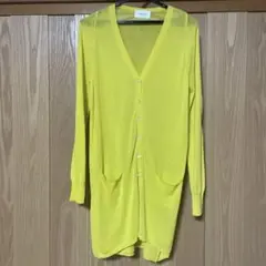 TROVERイエロー薄手カーディガンのサムネイル
