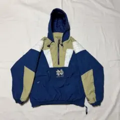 90s STARTER ノートルダム大学 フード付き　アノラック　中綿入りのサムネイル