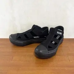 極美品　コンバース　オールスター　サンダル　23.0センチ　黒　グルカ 1253のサムネイル