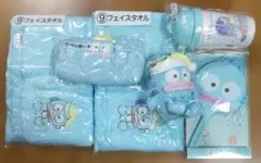 6点セット　サンリオ当りくじ ハンギョドン　タオル　マスコット　手鏡　タンブラー