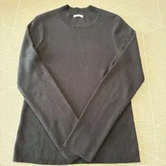 GU リブハイネックセーター　ブラック　L
