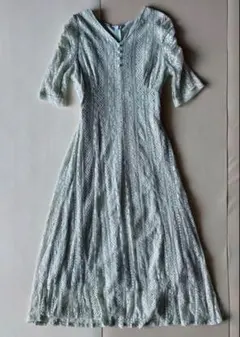 continuer de NICE CLAUP総レース半袖ワンピース　M ミント