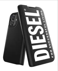 新品　Diesel ディーゼルiPhone16用定番ロゴデザイン手帳型ケースのサムネイル