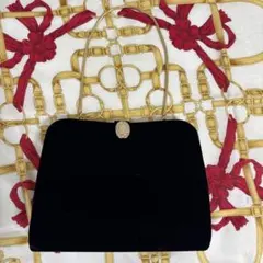 黒のベルベット　パーティーバック