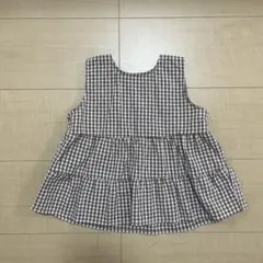 西松屋 チェック ブラウン チュニック 95