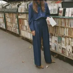 zara ワイドパンツ