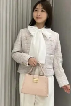 celford　ピンク系　ツイード　ジャケット　36