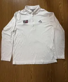 PING 長袖ポロシャツ L ホワイト