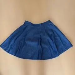 デニム フレアスカート