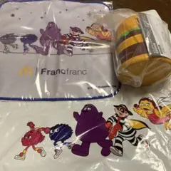 マクドナルド キャラクター タオルと容器 セット