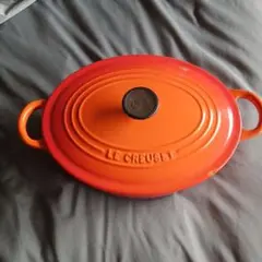 nori様 LE CREUSET 両手鍋 オレンジ 鋳物ホーロー - メルカリ