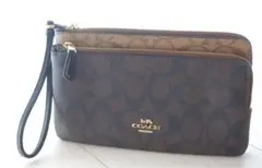 コーチ 財布 レディース COACH シグネチャー ダブルジップウォレット