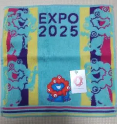 大阪 関西万博 EXPO 2025 公式 ミャクミャク ハンギョドン ハンカチ