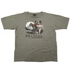 ガ*ウ様 USA製 80s 90s シングルステッチ Tシャツ アニマル プリン