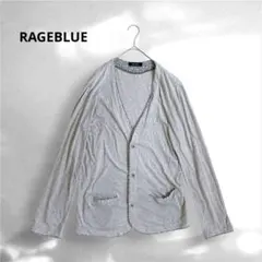 【RAGEBLUE】レイジブルー 花柄パイピング カットソーカーディガン Lのサムネイル