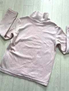 UNIQLOストレッチフリースリブハイネックT120ピンク