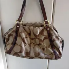 COACH コーチ　ブラウン ハンドバッグ