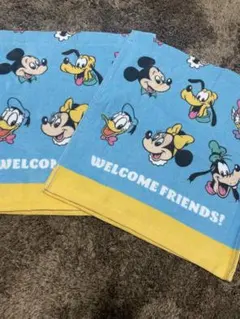 ミッキー ディズニー　タオル 2枚　タオルエプロン　保育園　おりこうエプロン