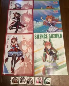 ウマ娘クリアファイル6枚・PVCチャーム5個セット