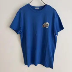 【美品/XL!!】モンクレール　tシャツ ダブルワッペン　人気デザイン　国内正規
