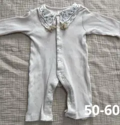 バースデー コトリ cottoli ロンパース 50-60 ホワイト