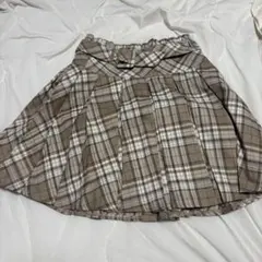 値下げしましたevelyn エブリン チェック プリーツスカート スカート 量産