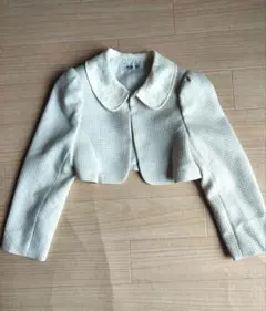 ​【SAKURA】襟付き キッズ フォーマル　ボレロ　 ジャケット 120cm