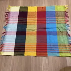 多色ストライプラグマット 約70x100cm