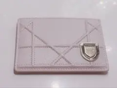 Christian Dior ディオール　カードケース　カナージュ　ピンク