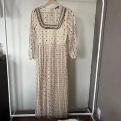 ♡値下げしました♡ZARAチュール　ドット　ロングワンピース