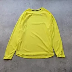 【美品】NIKE DRI-FIT 長袖Tシャツ L イエロー