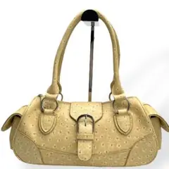 極美品　Monte rosso　オーストリッチ　ハンドバッグ　ワンショルダー