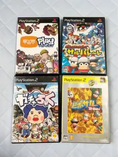 動作確認済　PS2ソフト 4本セット　ピポサル2001 サルゲッチュ