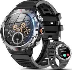 スマートウォッチ 軍用規格 新品未開封 Bluetooth通話 防塵防水