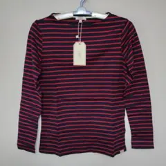 AIGLE ストライプ 長袖Tシャツ ネイビー/レッド Mサイズ　値下げしました